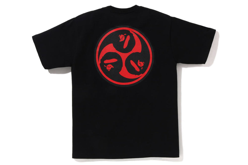 Bape Japan Culture Mitsudomoe Tee Black