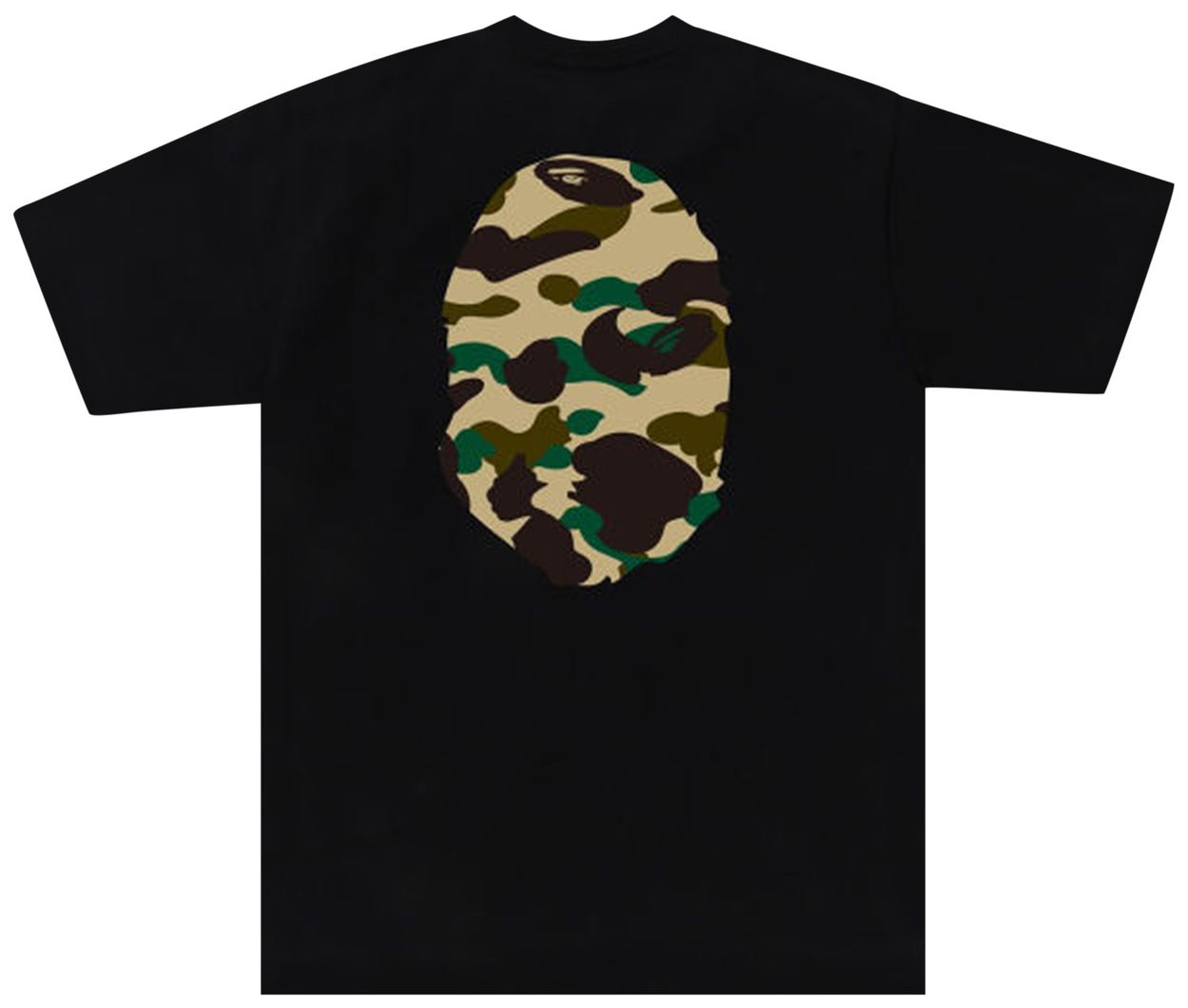 Bape 1st Camo Big Ape Head Tee Black/Yellow