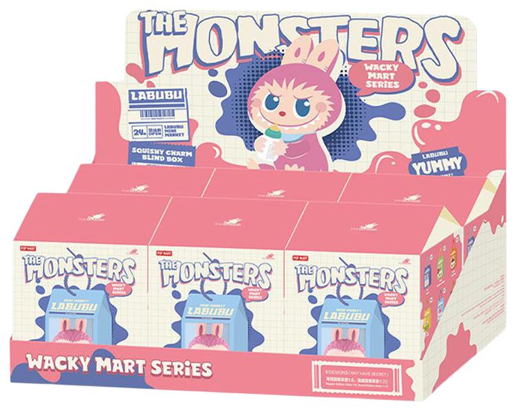 Pop Mart Labubu THE MONSTERS Wacky Mart Series Squishy Charm Single