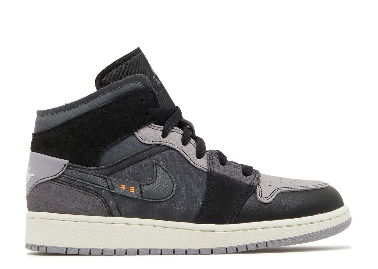 Air Jordan 1 Mid Craft Inside Out Black (GS) (No Box)