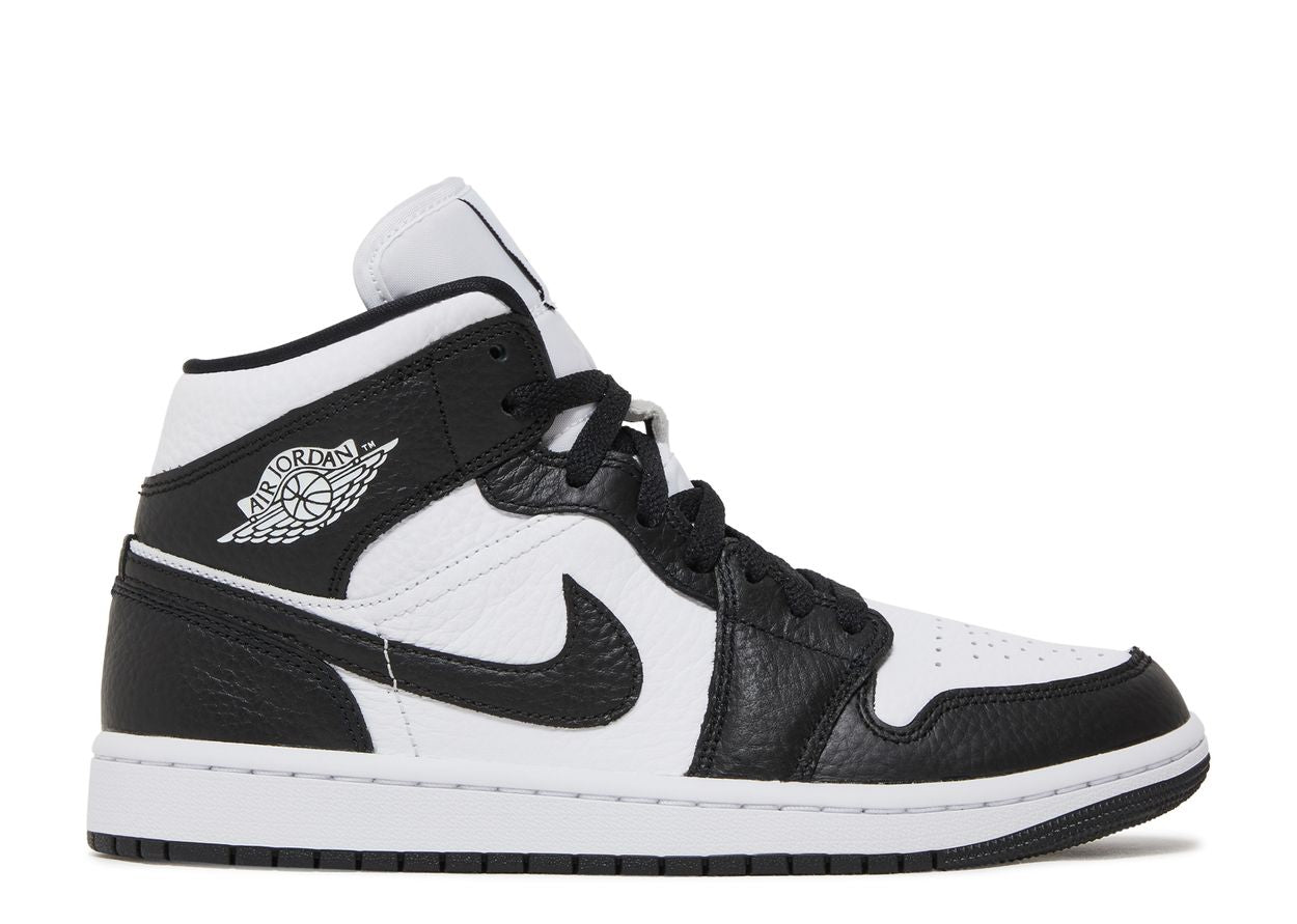 Air Jordan 1 Mid Split Black White (W)
