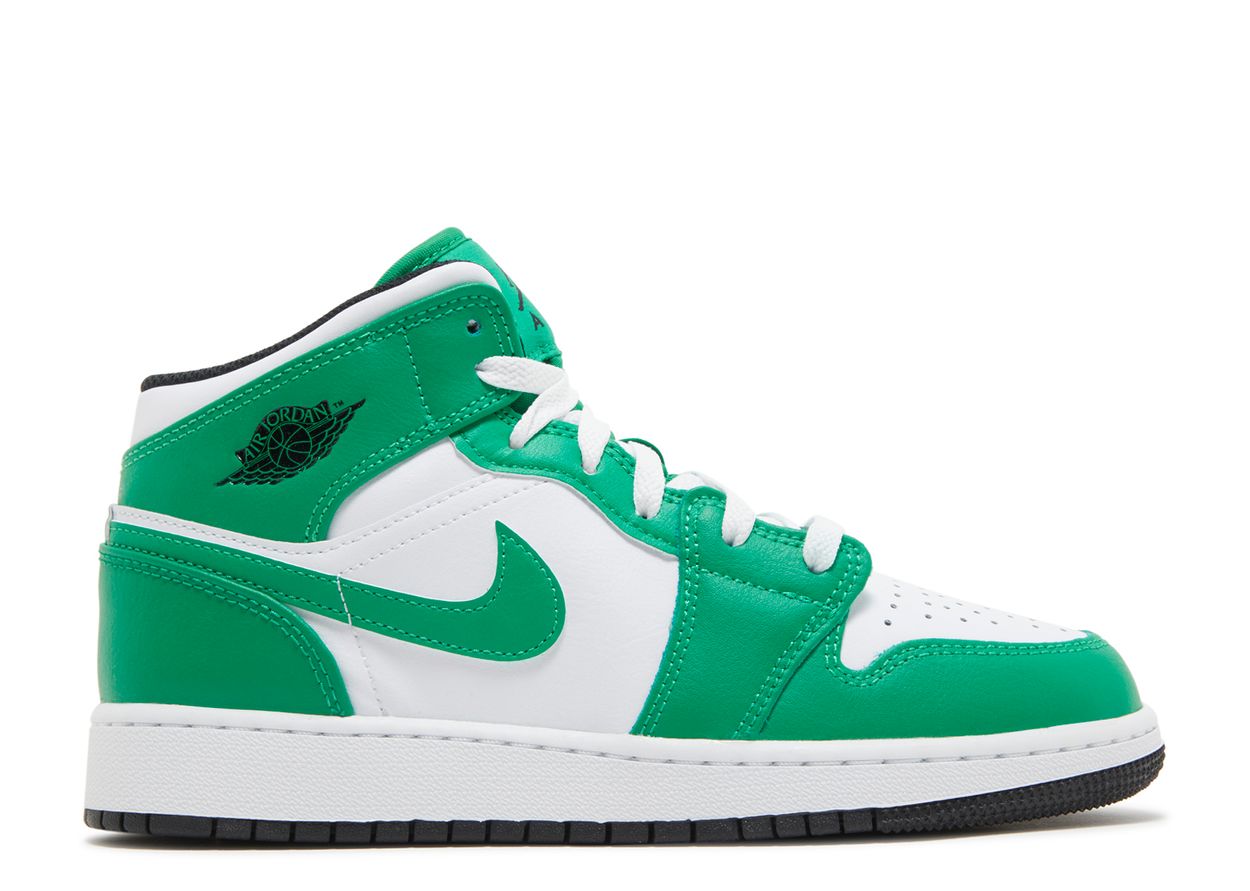 Air Jordan 1 Mid Lucky Green (GS)