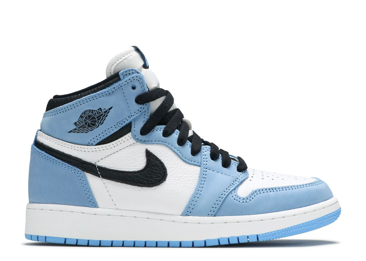 Air Jordan 1 Retro High White University Blue Black (GS)