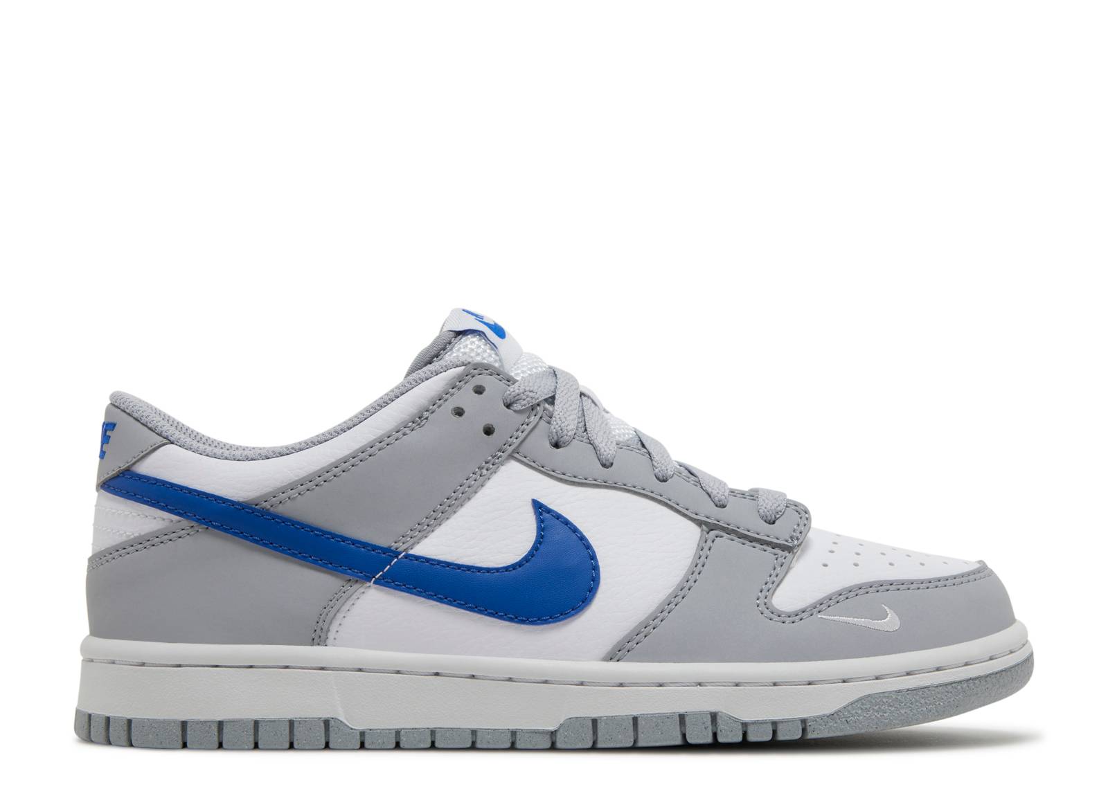 Nike Dunk Low Mini Swoosh Wolf Grey Game Royal (GS)