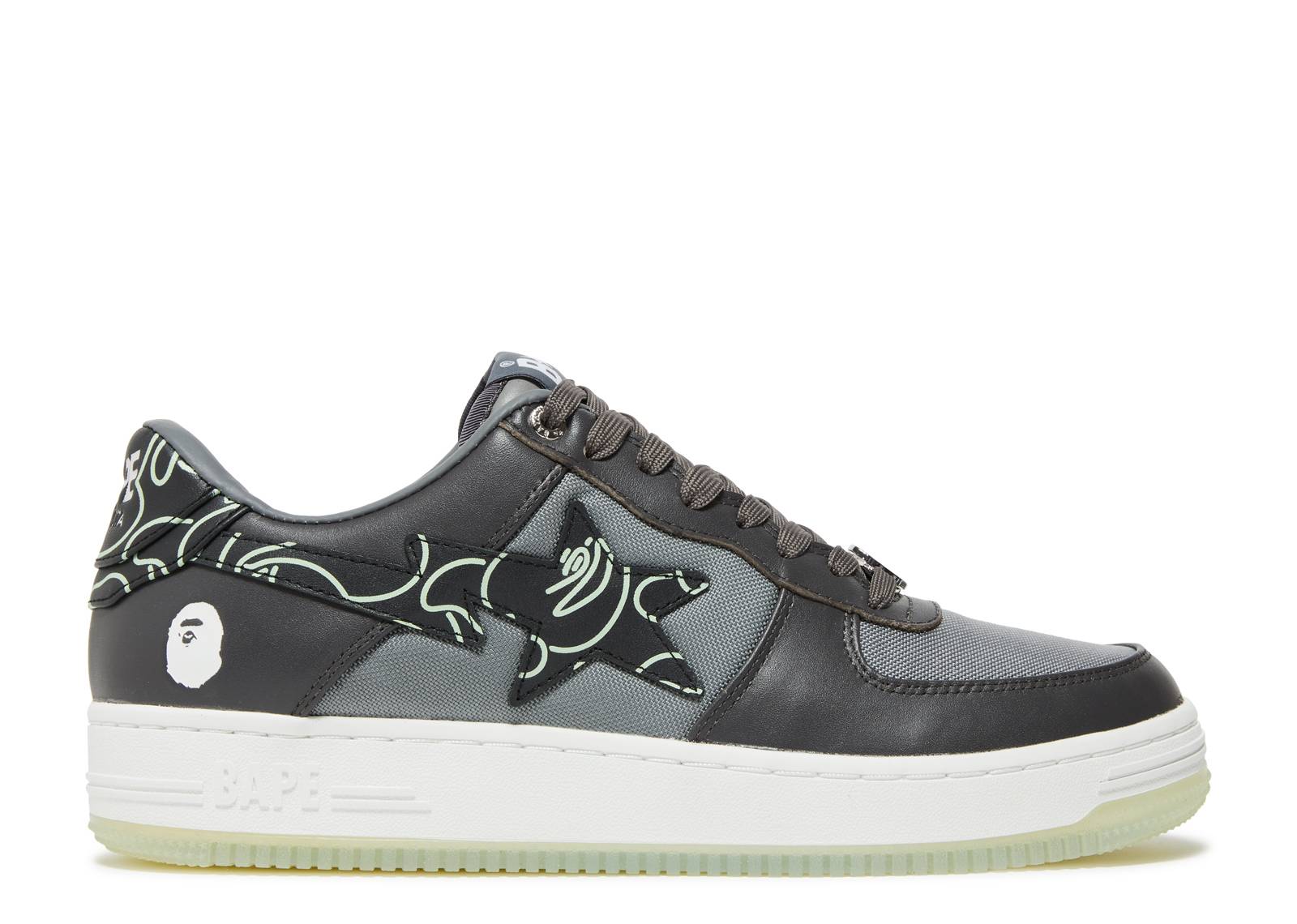A Bathing Ape Bape Sta Text Code Camo Charcoal