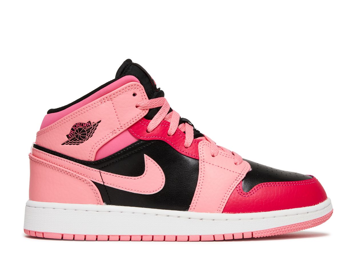 Air Jordan 1 Mid "Coral Chalk" GS