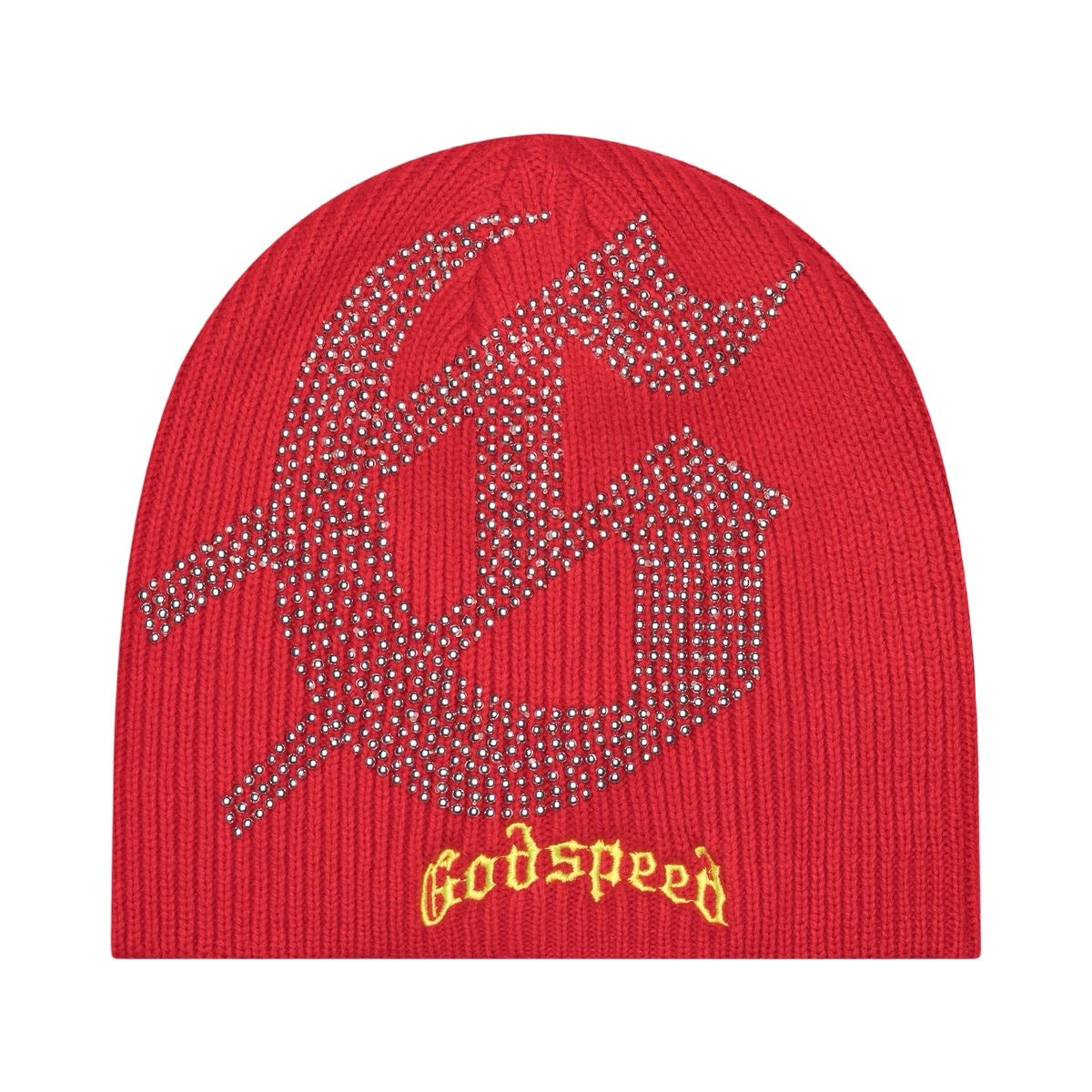 Godspeed Studded Beanie Red Yellow