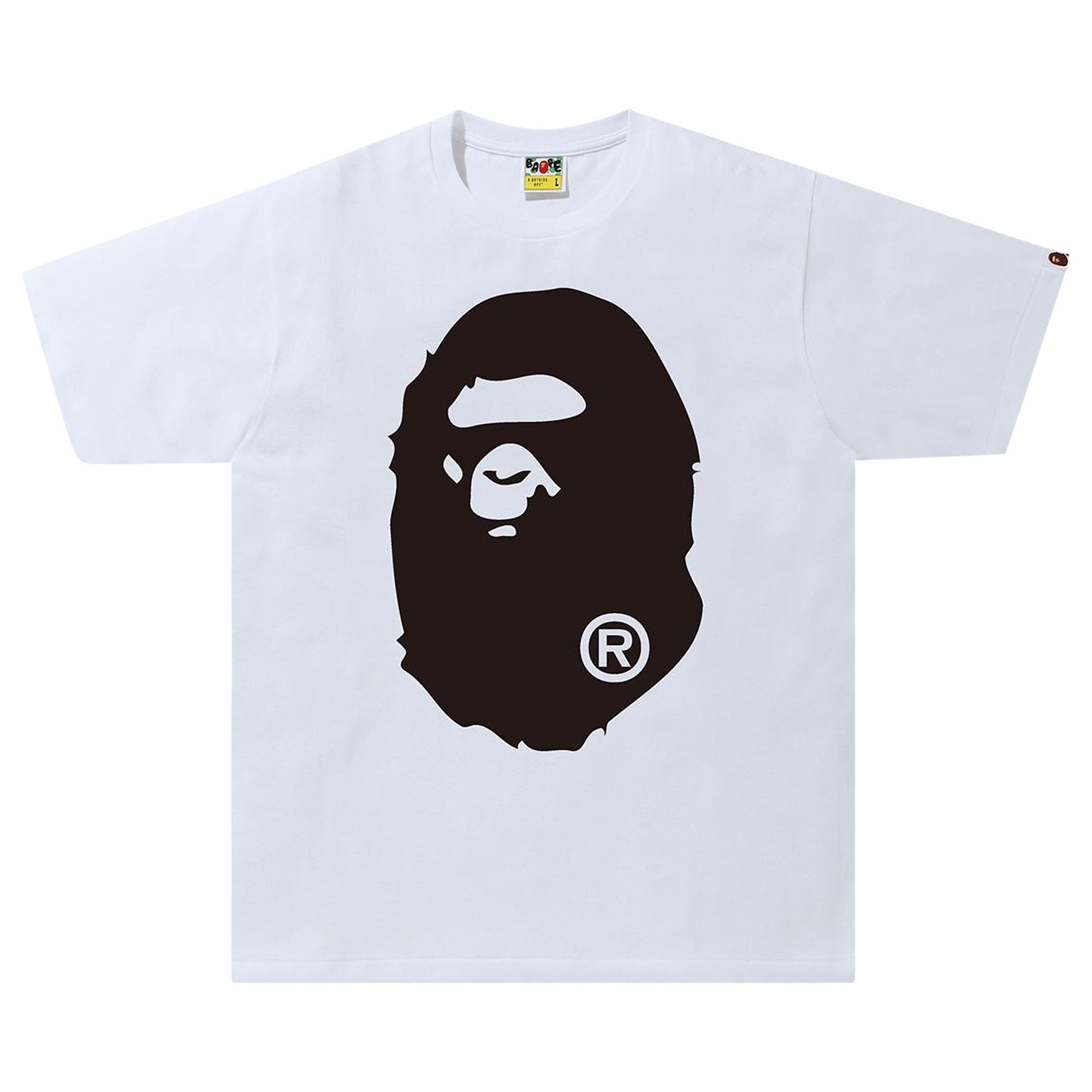 Bape Bicolor Big Ape Head Tee White