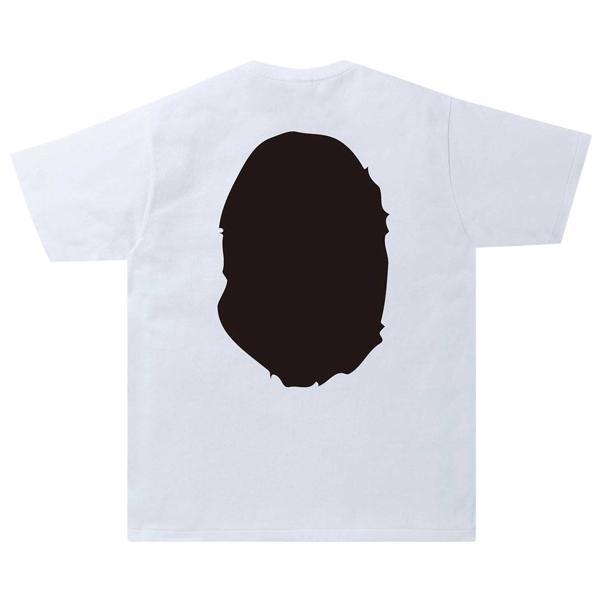 Bape Bicolor Big Ape Head Tee White