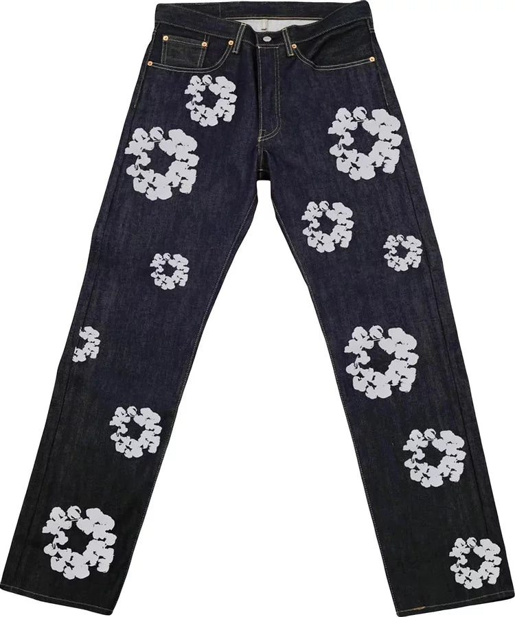 Levi's x Denim Tears The Cotton Wreath Selvedge Jean 'Raw Indigo'