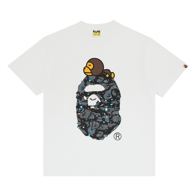 Bape Space Camo Milo On Big Ape Tee (FW21)