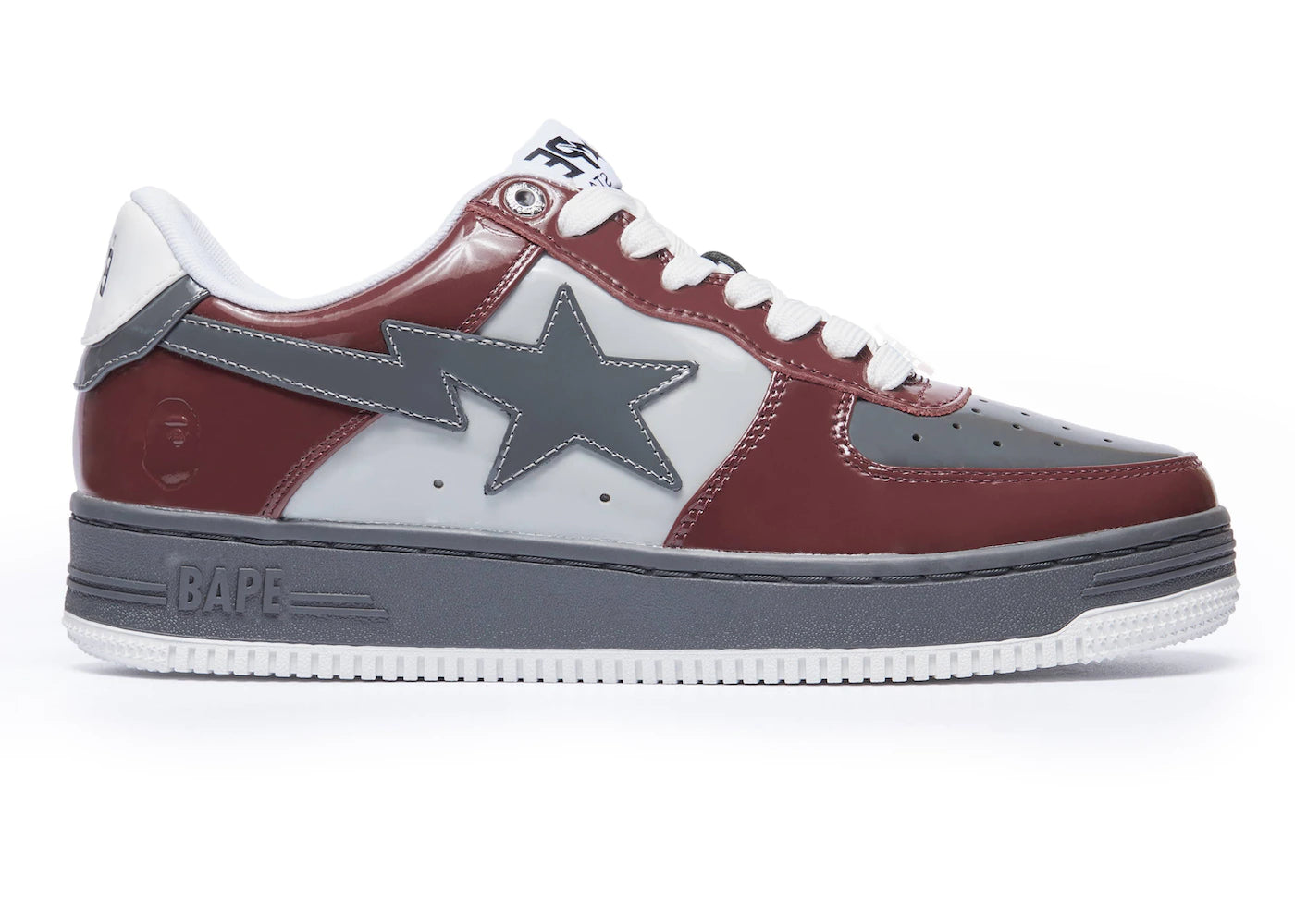 A Bathing Ape Bape Sta Nostalgic Burgundy Grey