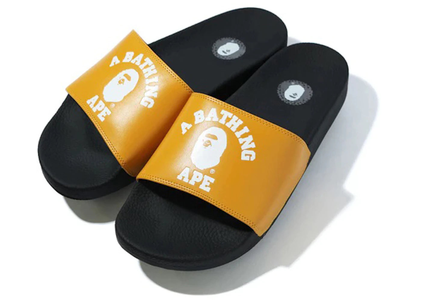 A Bathing Ape College Slide Yellow