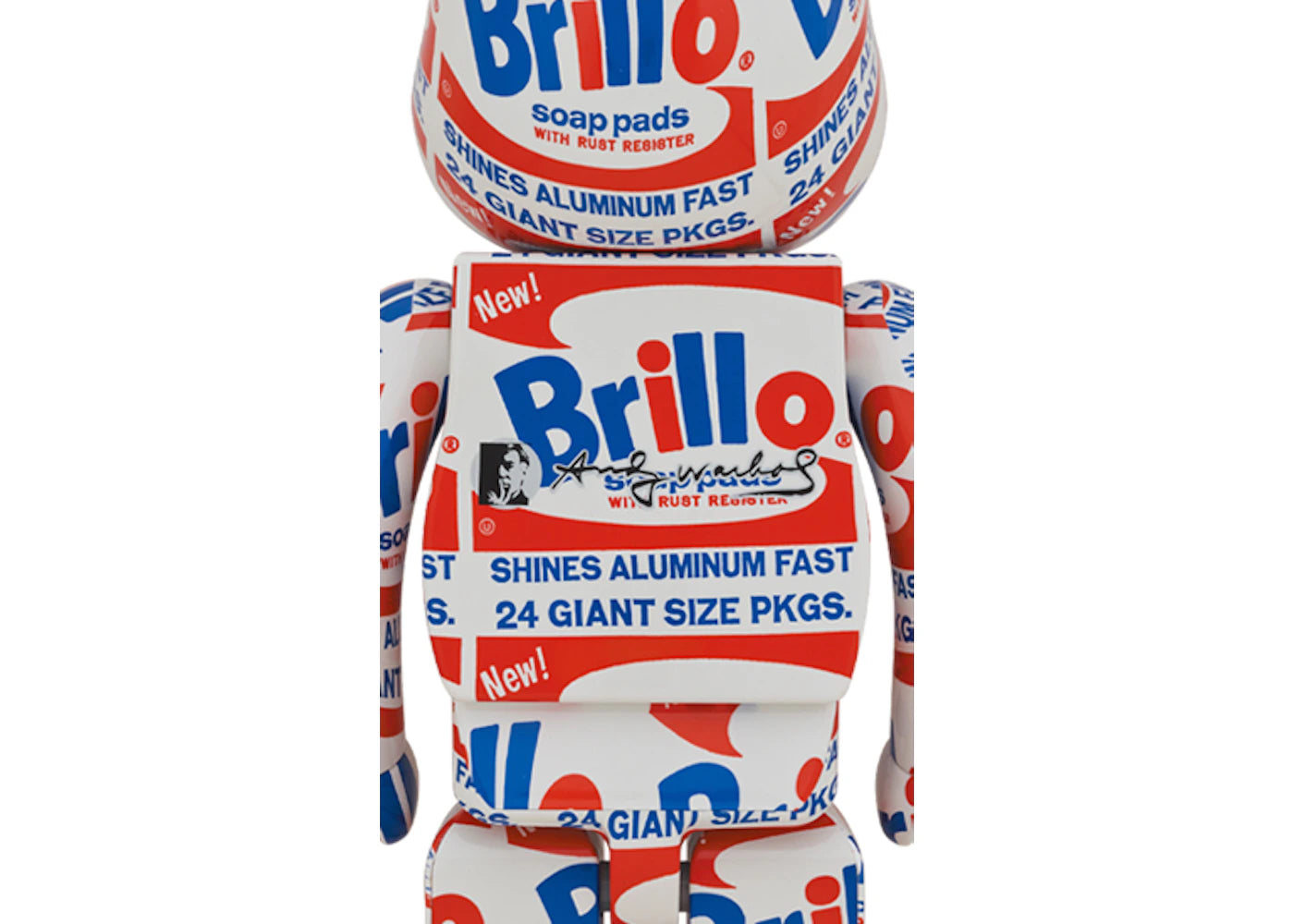 Bearbrick Andy Warhol "Brillo" 1000%