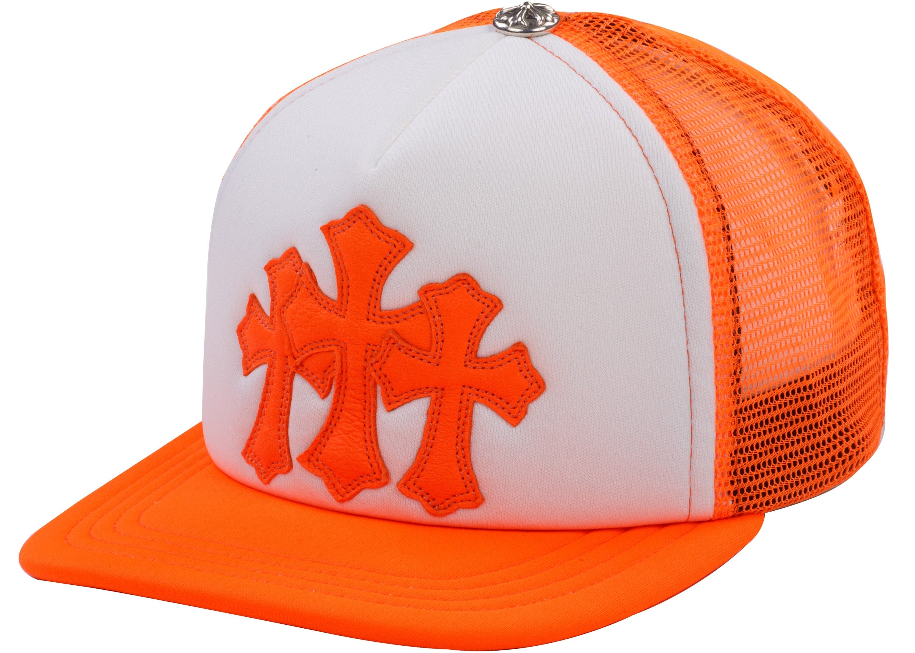 Chrome Hearts Art Basel Triple Cross Trucker Orange