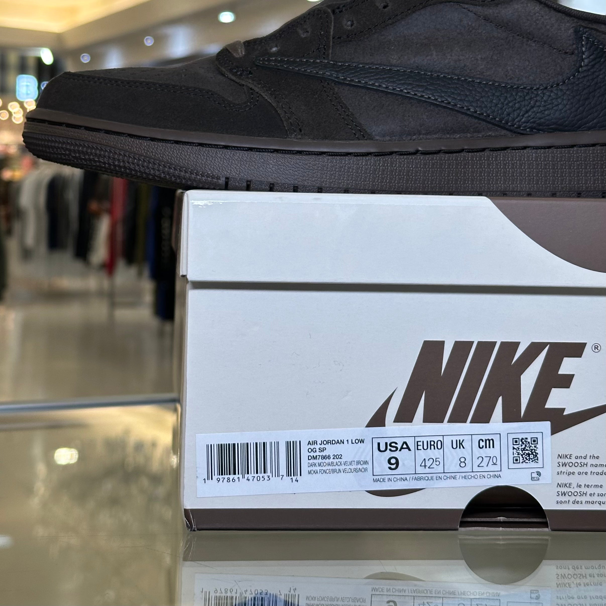 Air Jordan 1 Retro Low OG SP Travis Scott Velvet Brown (Pre-Owned)