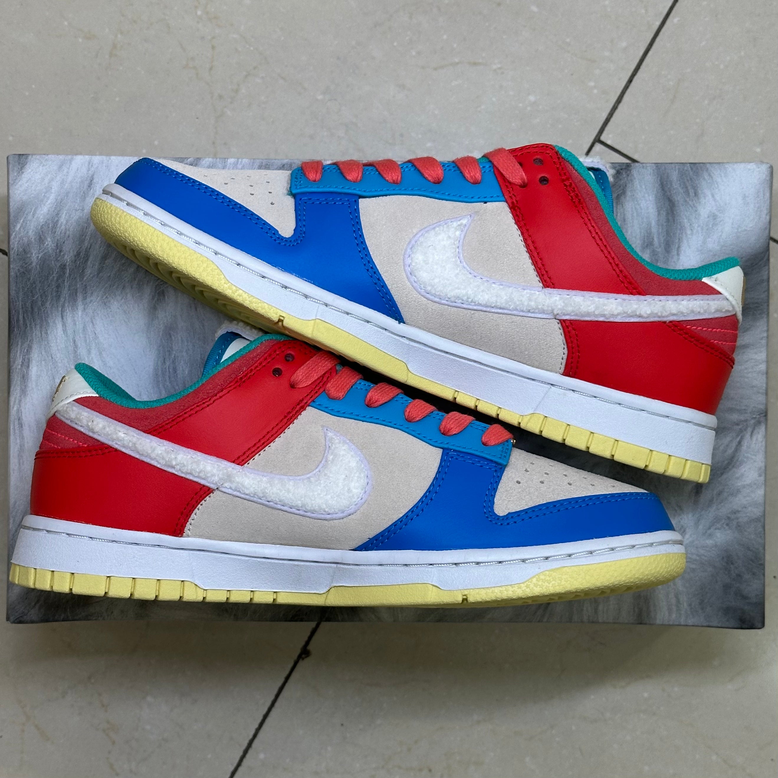Nike Dunk Low Retro PRM Year of the Rabbit Blue Orange Cream (Pre-Owned)