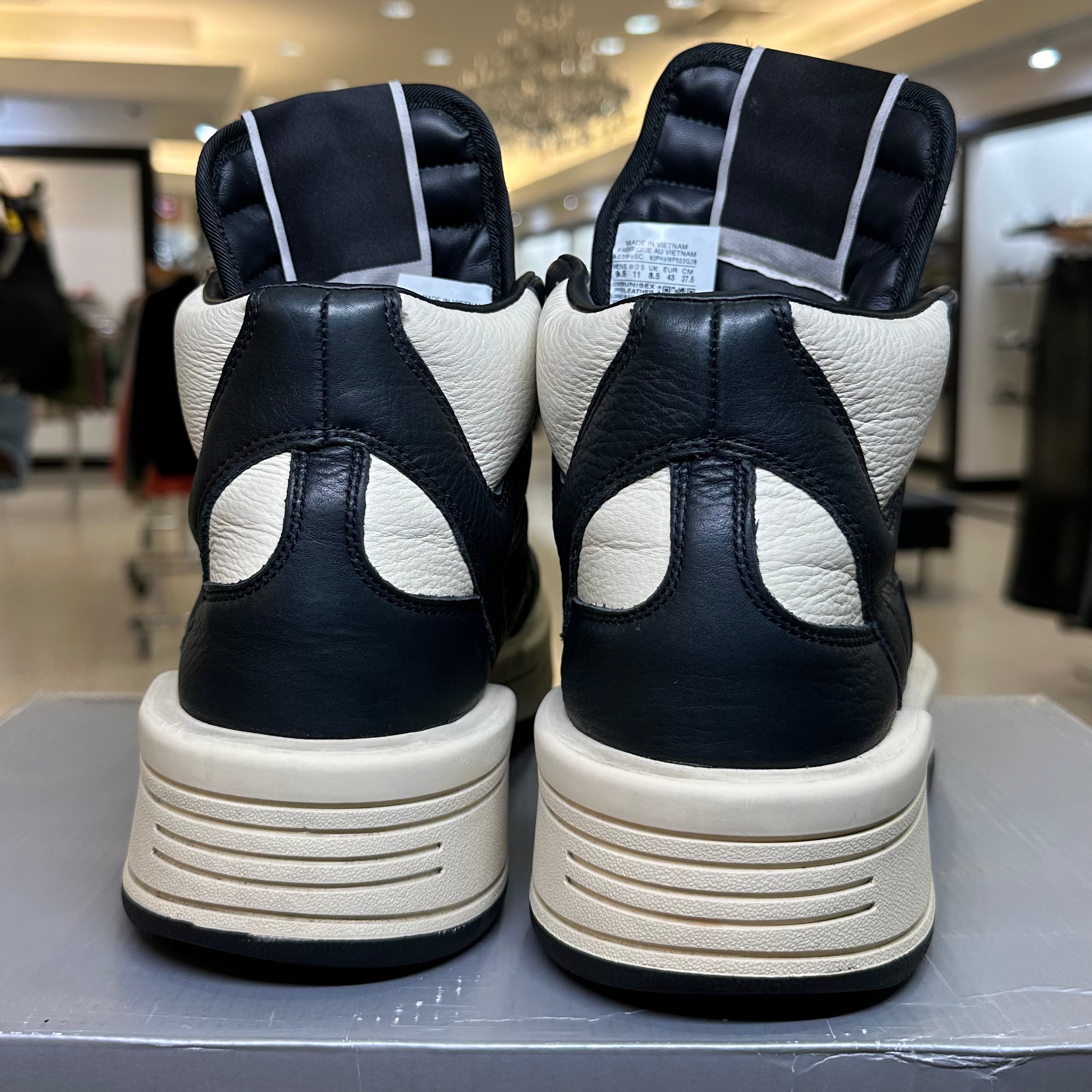 Converse TURBOWPN Mid Rick Owens DRKSHDW Black Cloud Cream (Pre-Owned)