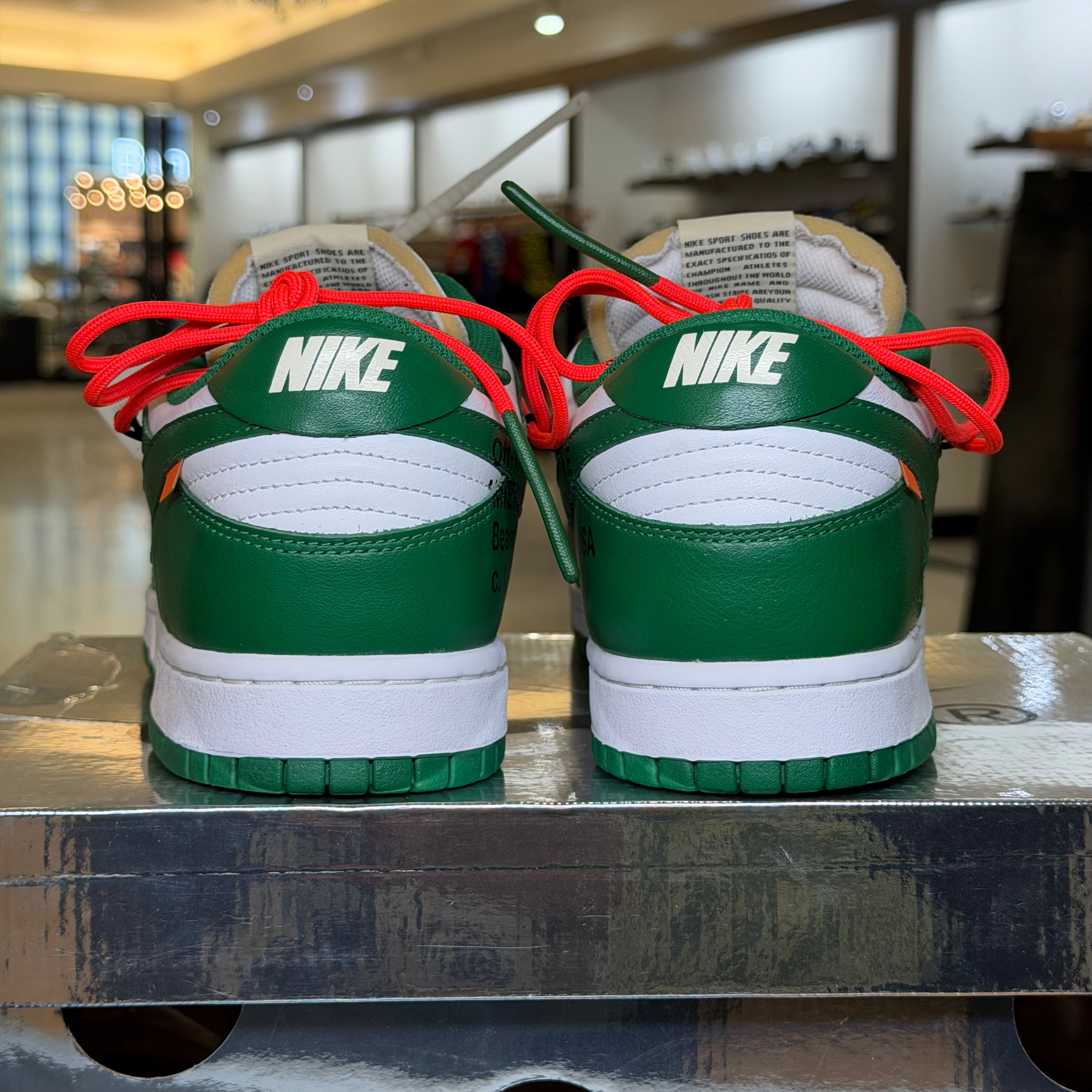 Nike Dunk Low Off-White Pine Green (Pre-Owned)