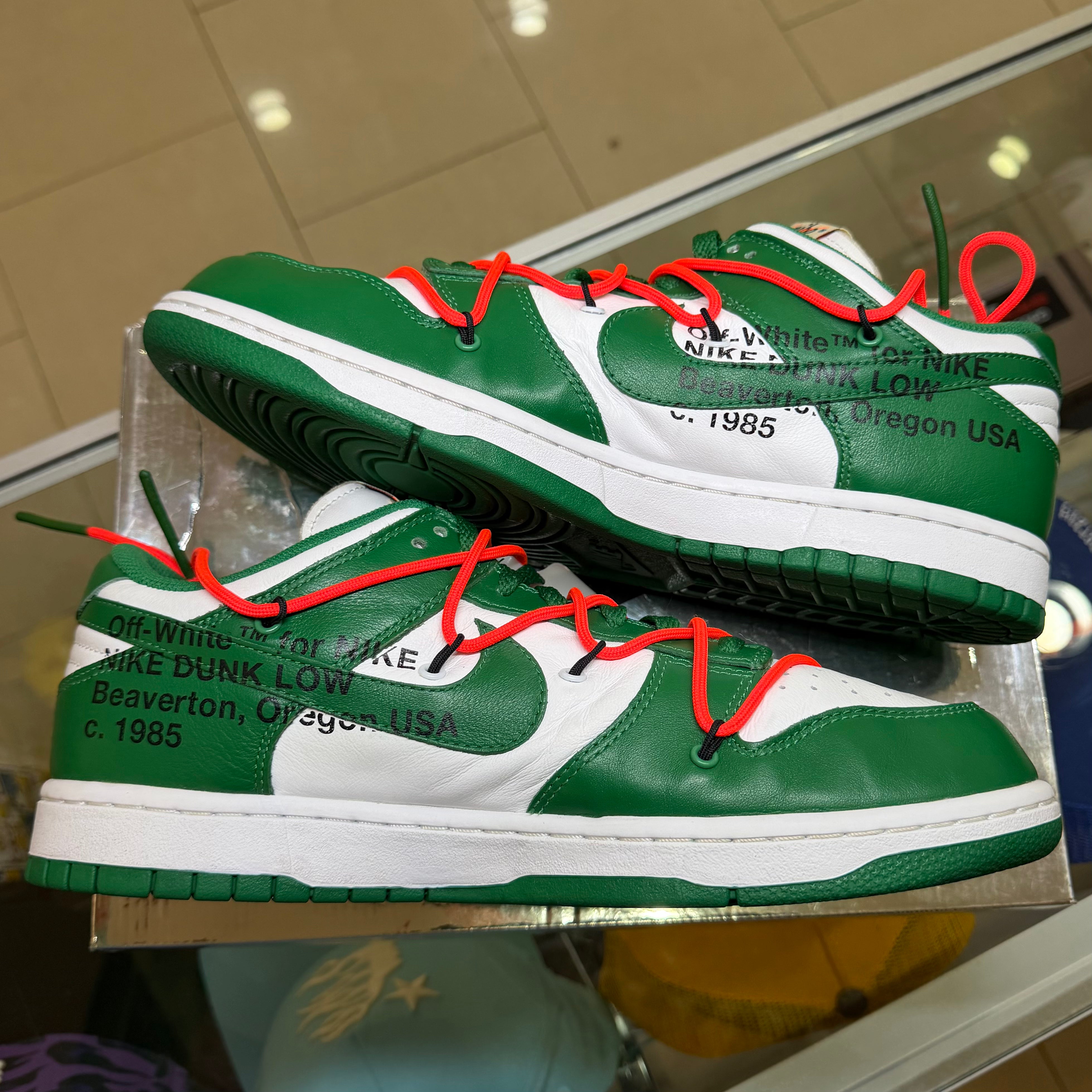 Nike Dunk Low Off-White Pine Green (Pre-Owned)