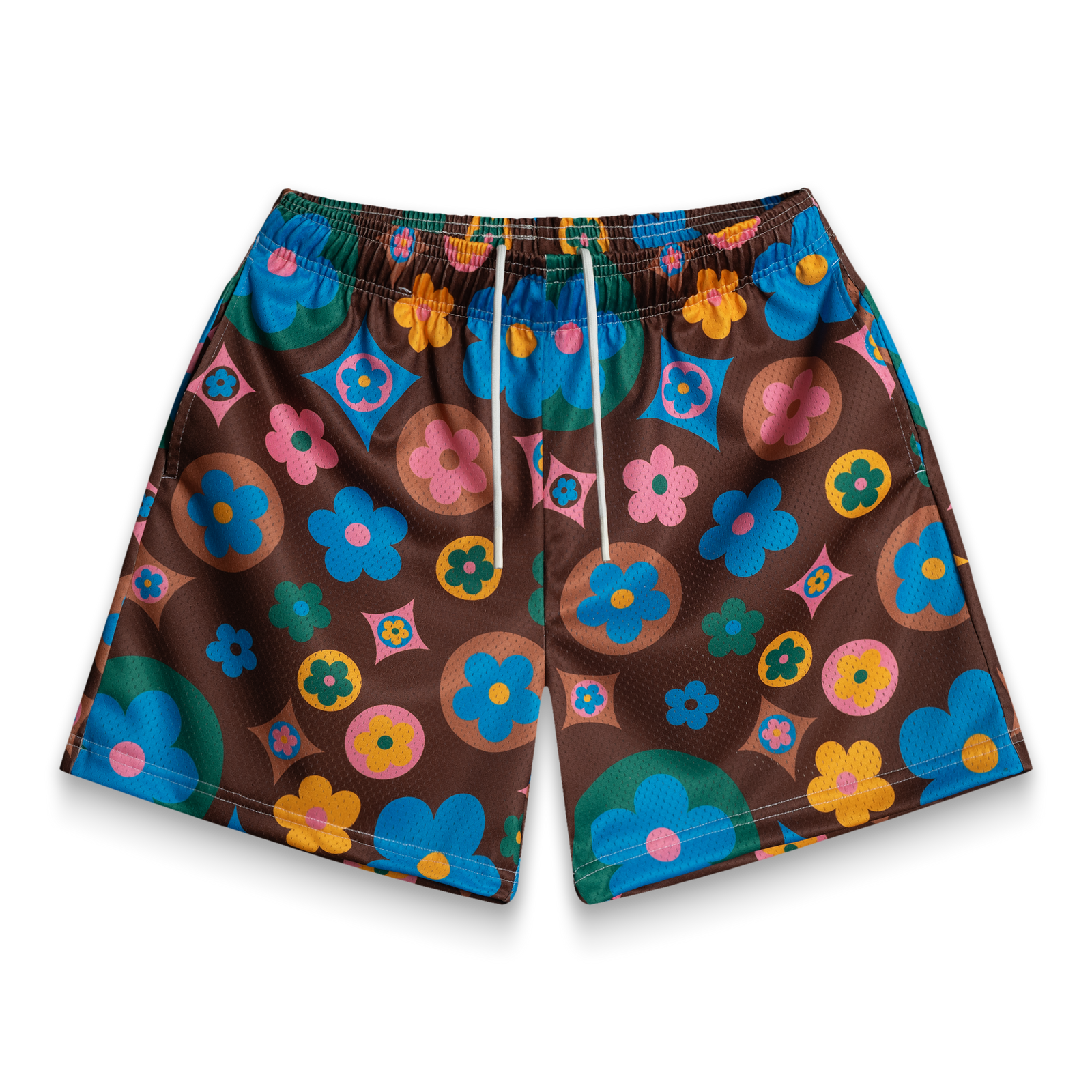 Bravest Studios Flower Brown Multi Shorts