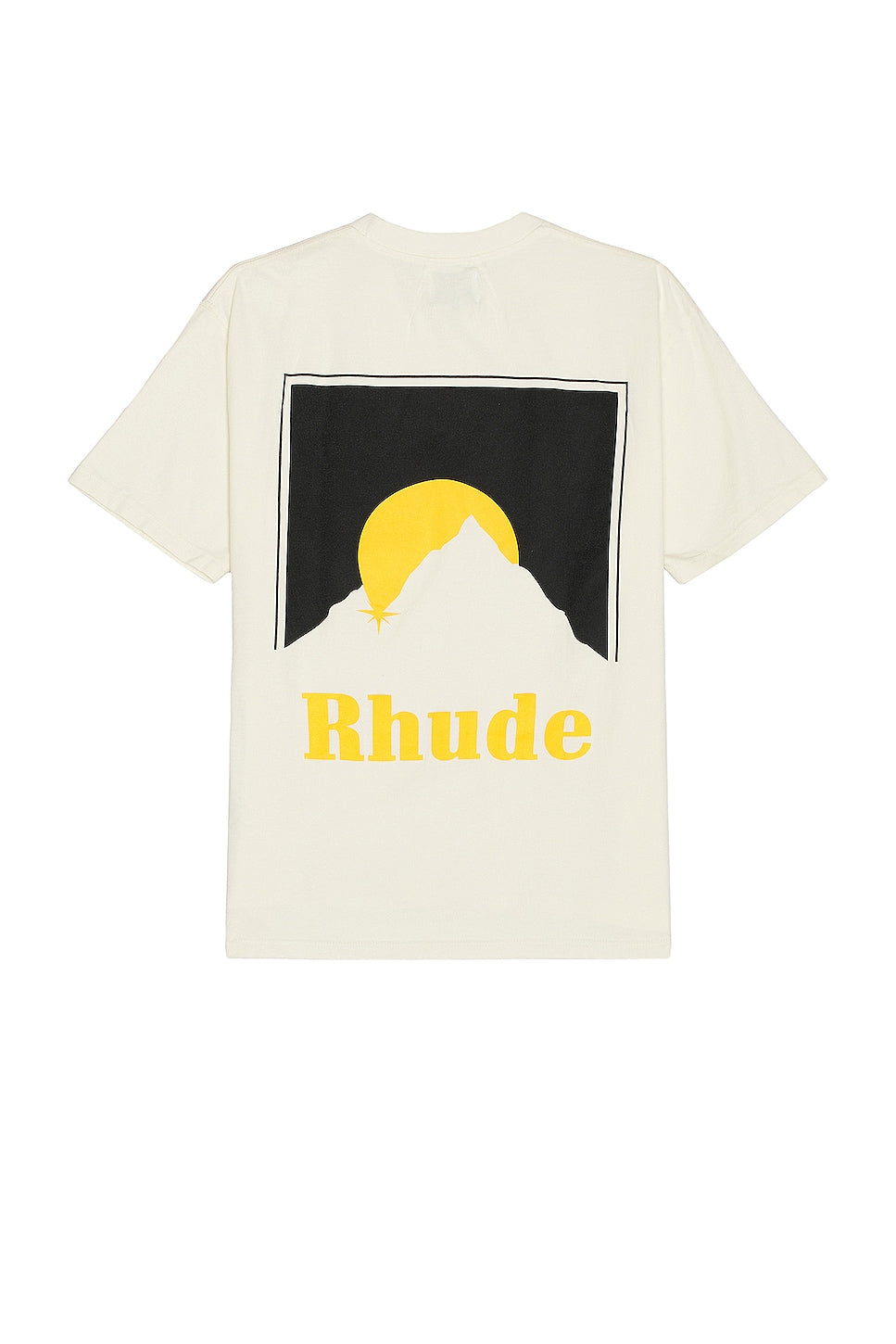 Rhude Moonlight T-Shirt Black/Yellow/Off white