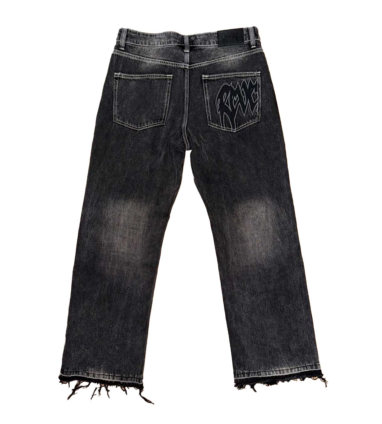Revenge Thorn Denim Pants Black