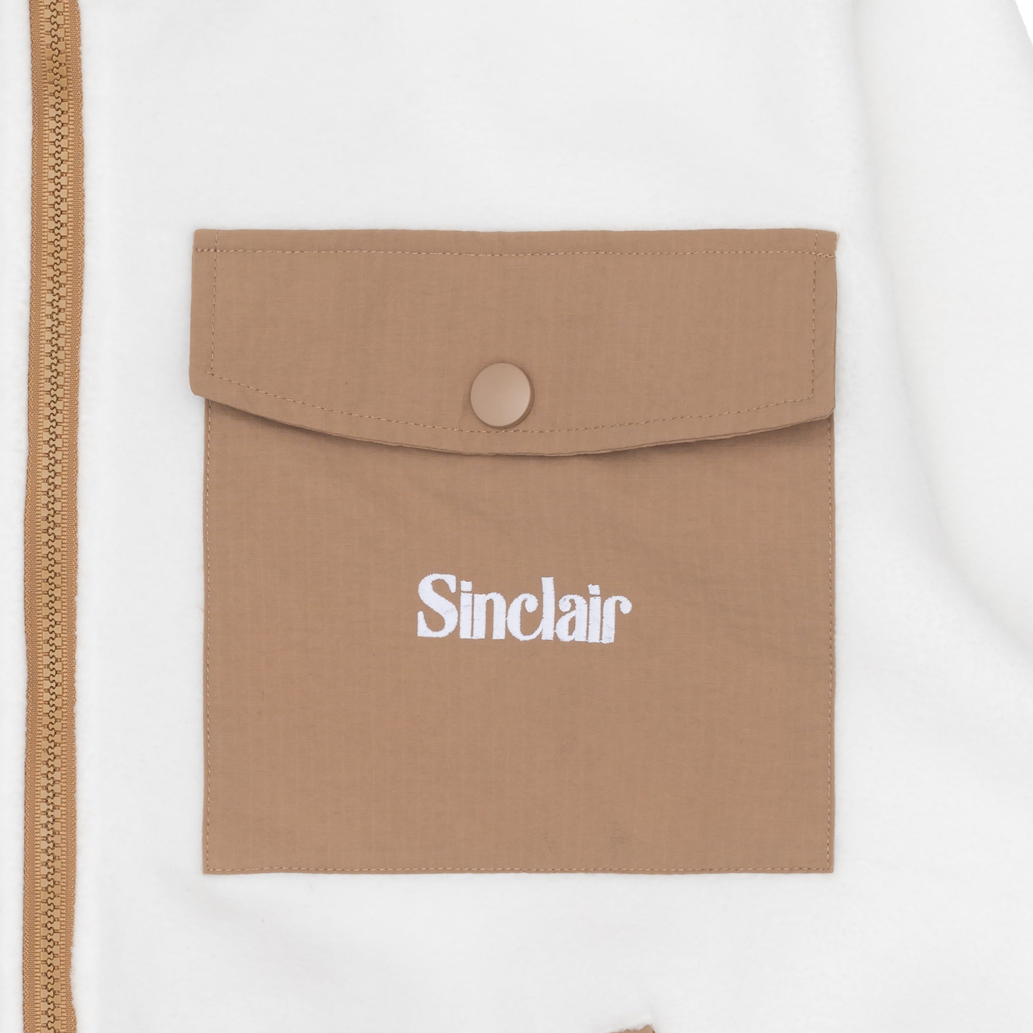 Sinclair Cargo Pocket Fleece White