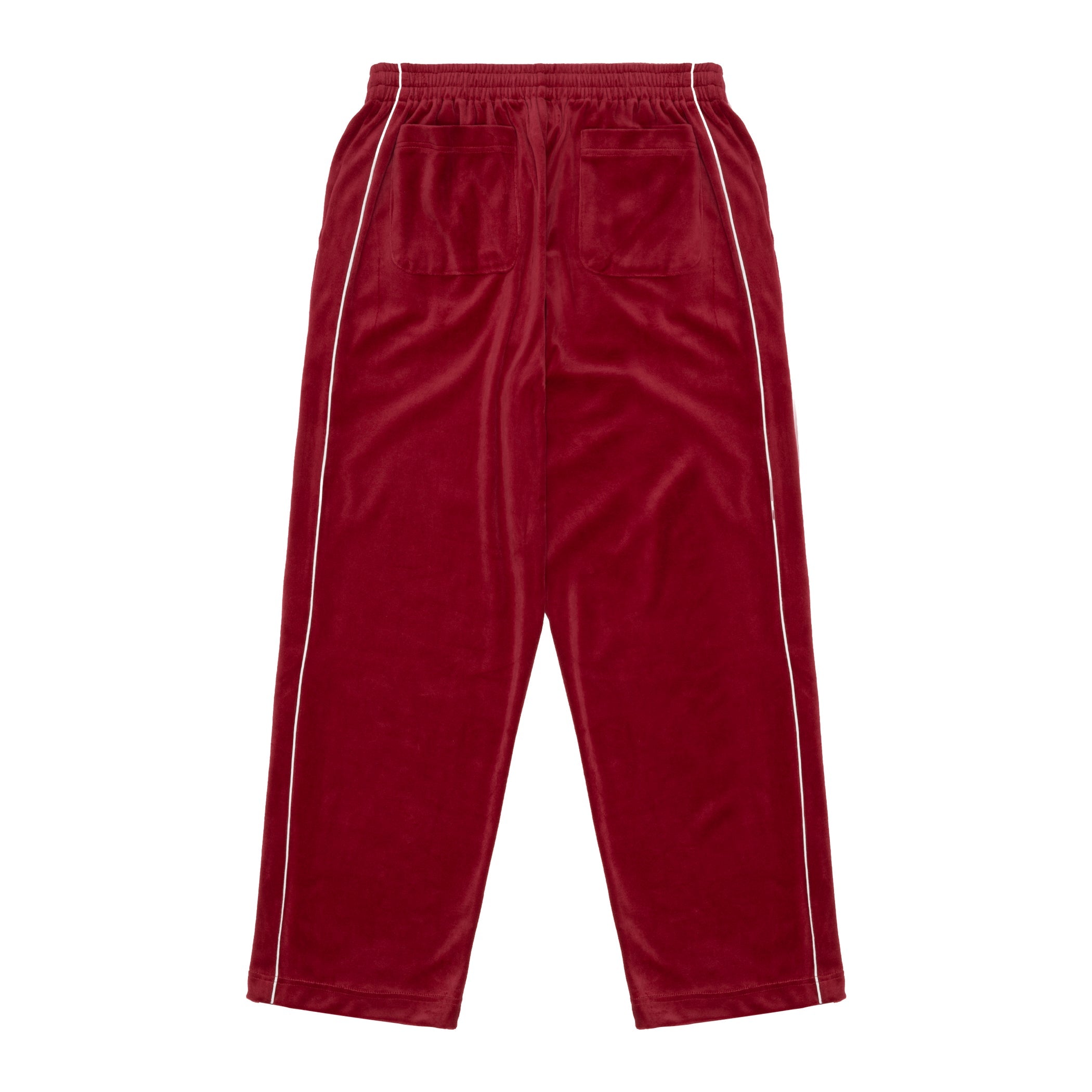 Sinclair Velour Piping Pant Burgundy SS25
