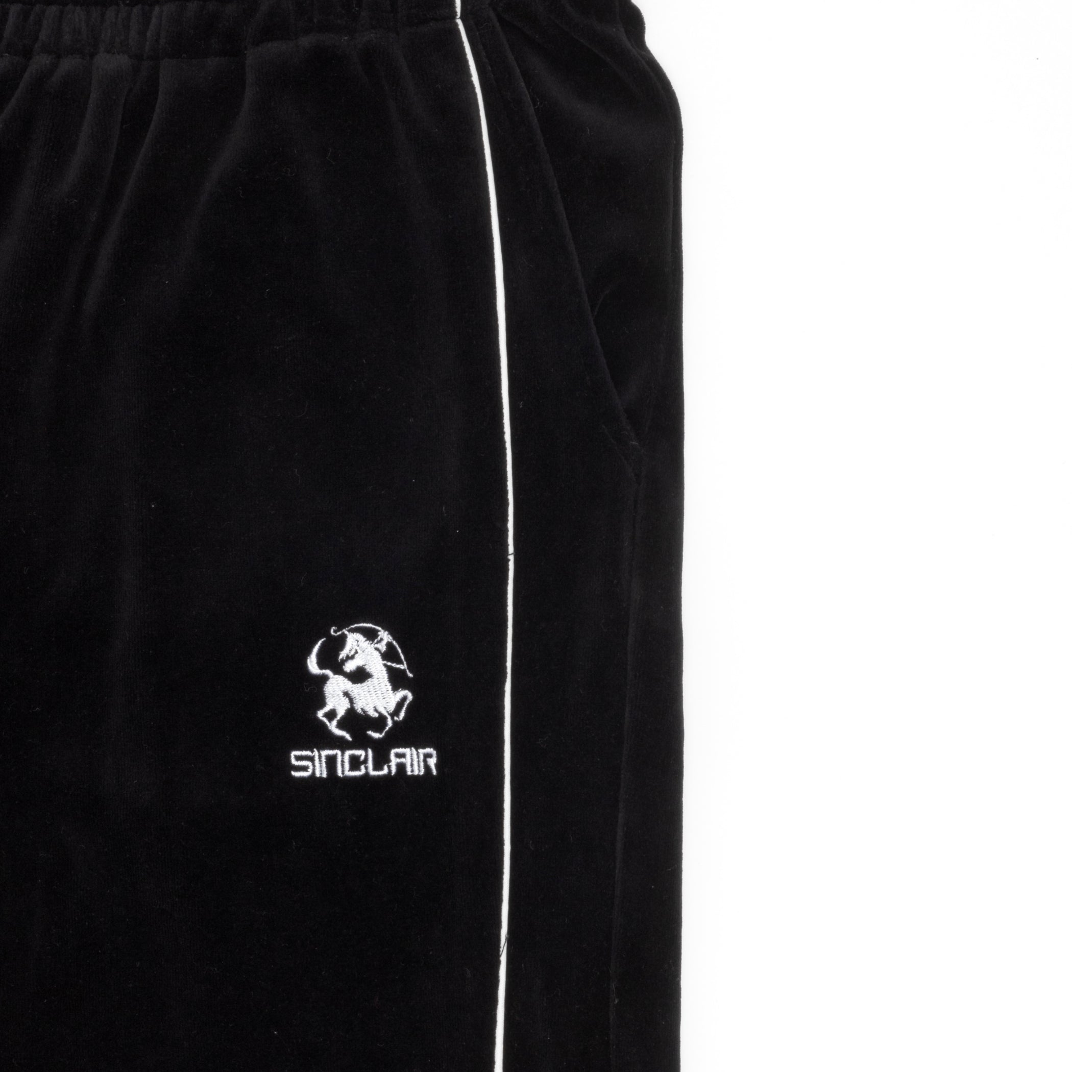 Sinclair Velour Piping Pant Black SS25