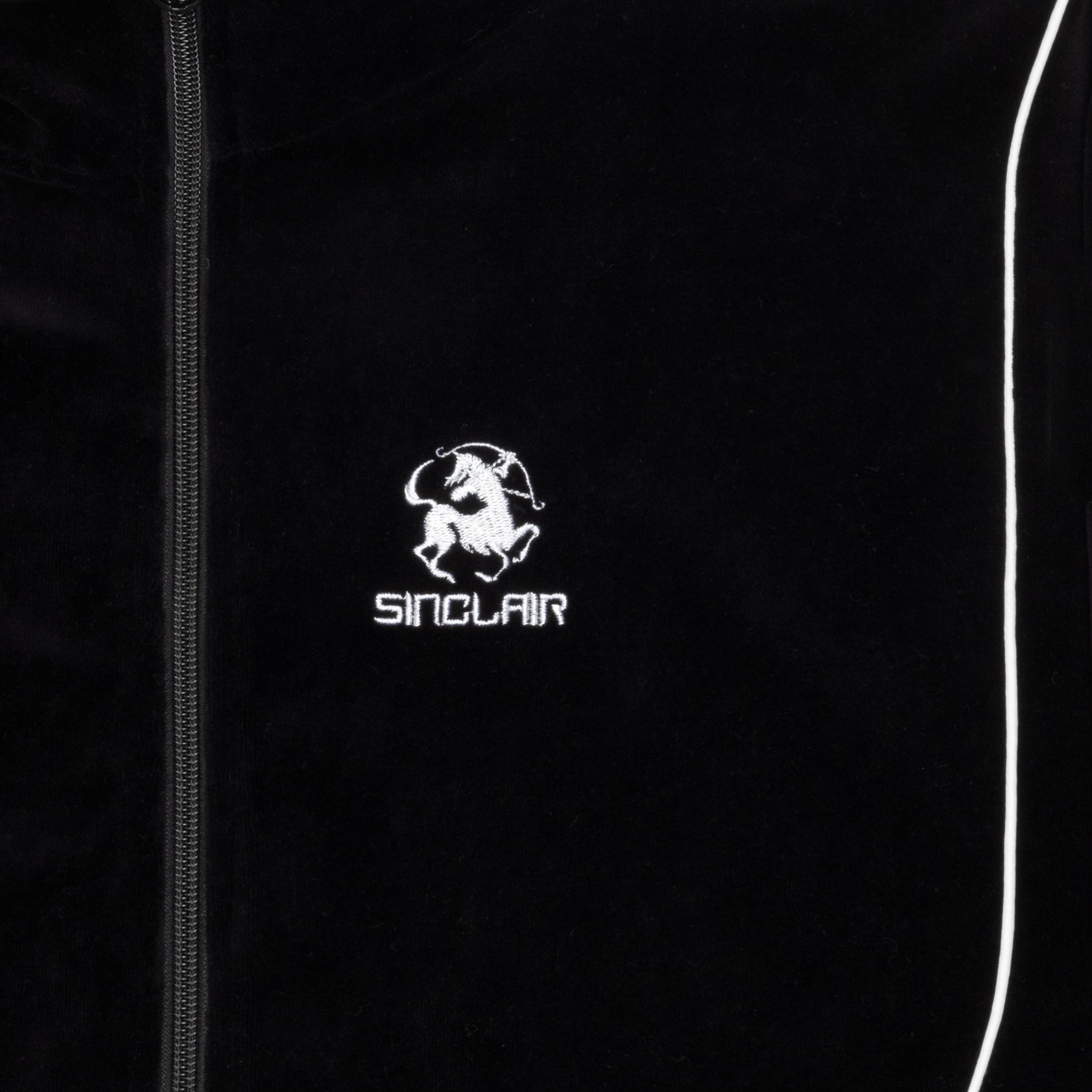 Sinclair Velour Piping Jacket Black SS25