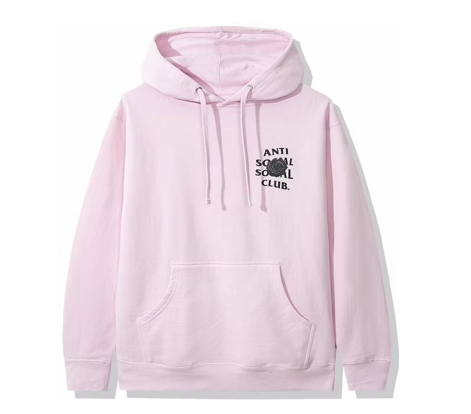 Anti Social Social Club Bat Emoji Hoodie Pink