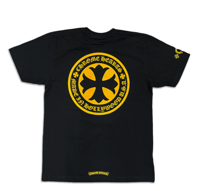 Chrome Hearts Plus Cross Tee Black/Yellow