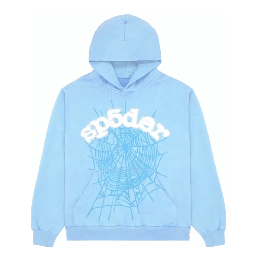 Sp5der Web Hoodie Sky Blue