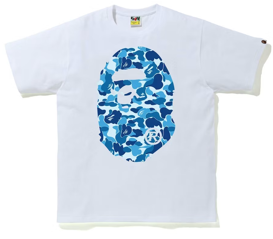 Bape ABC Camo Big Ape Tee White/ Blue