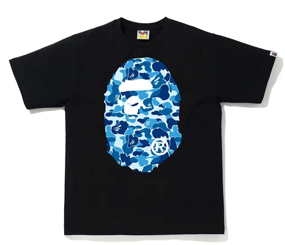 Bape ABC Camo Big Ape Tee Black/ Blue