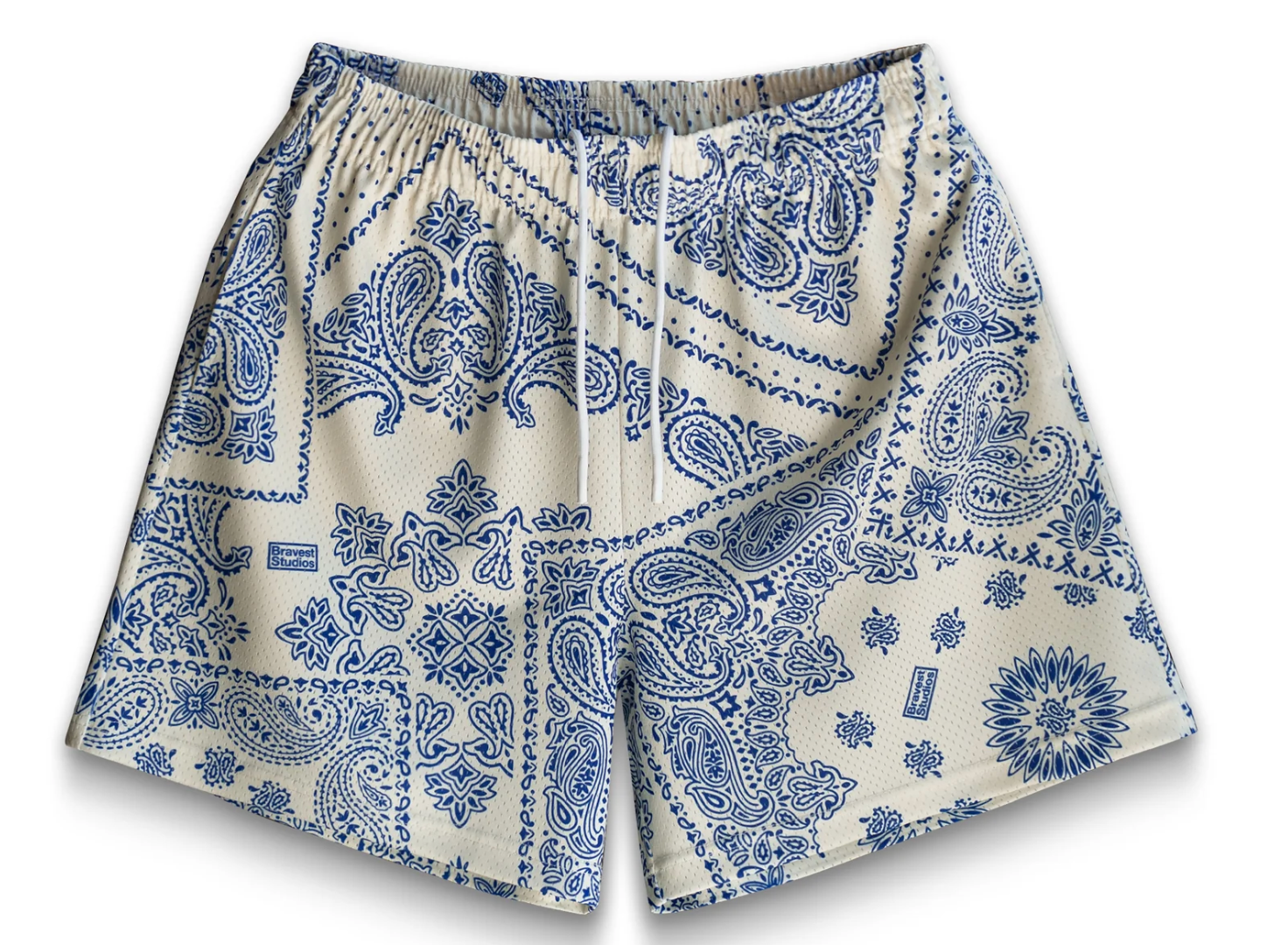 Bravest Studios Porcelain Shorts White Blue