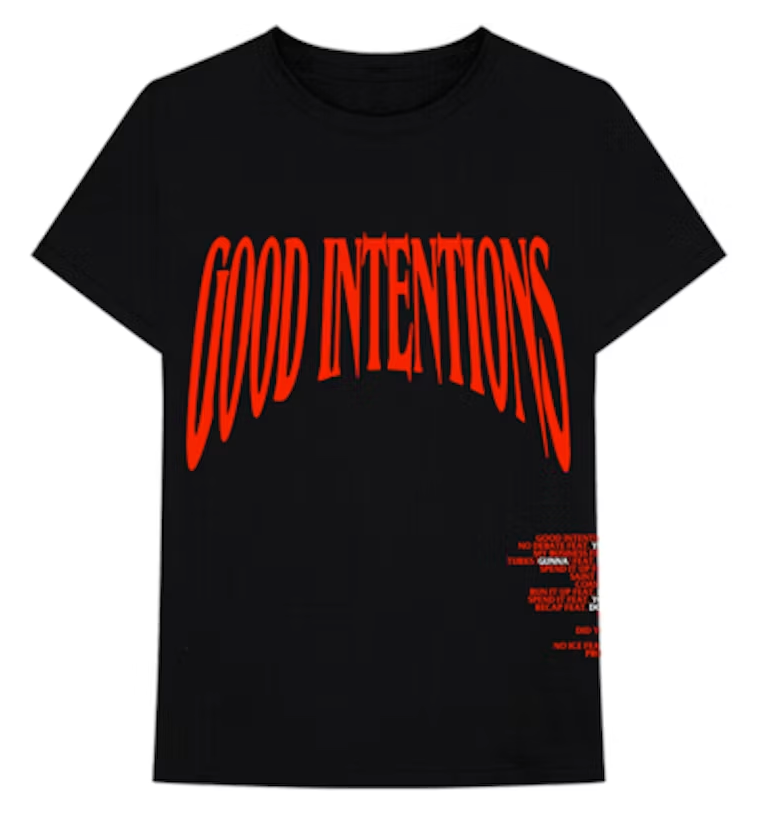 Vlone X Nav Good Intentions Tee Black