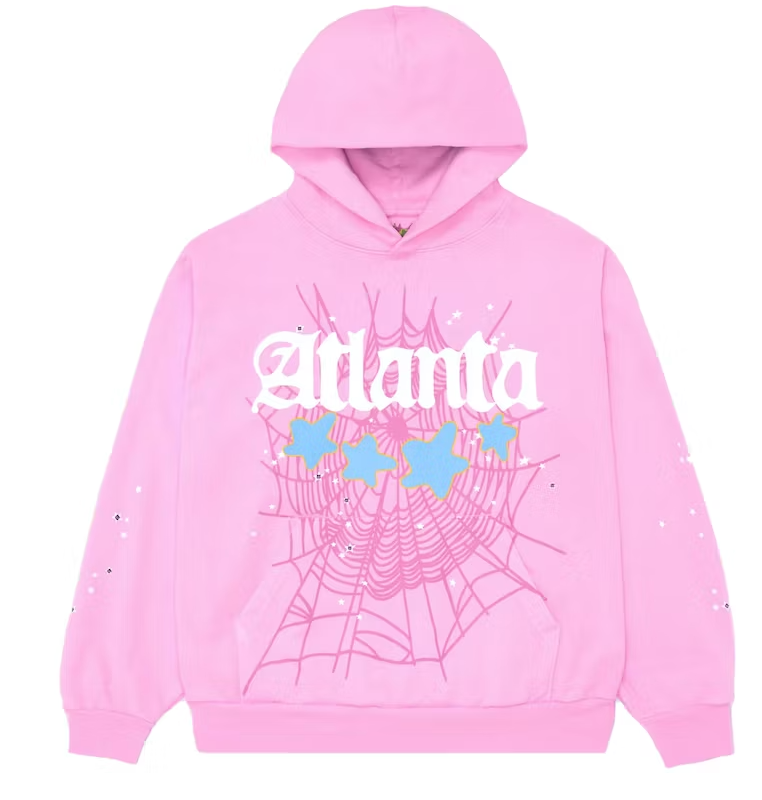 Sp5der Atlanta Hoodie Pink
