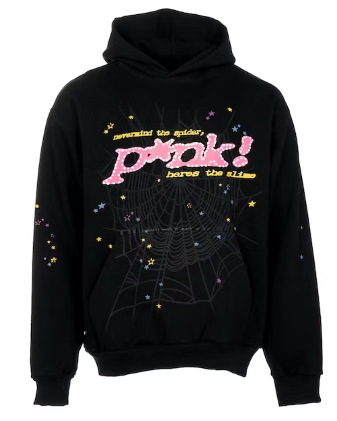Sp5der P*NK Hoodie Men's Black