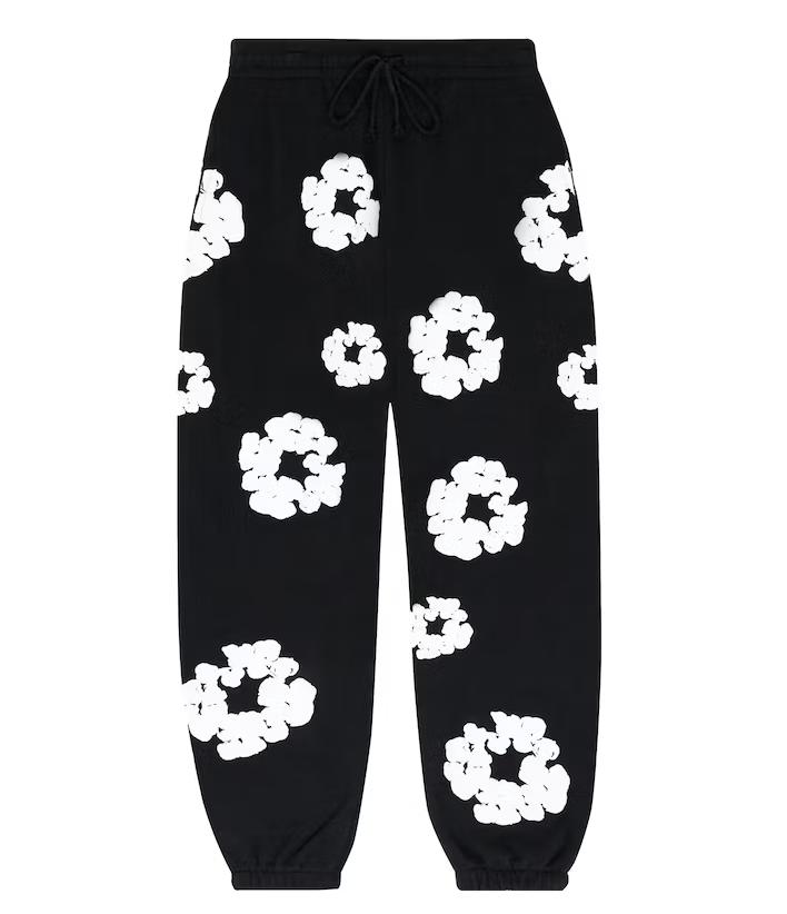 Denim Tears The Cotton Wreath Sweatpants Men's Black