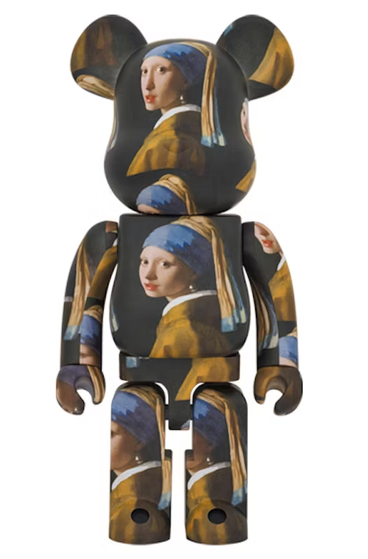 Bearbrick Johannes Vermeer (Girl with a Pearl Earring) 1000%