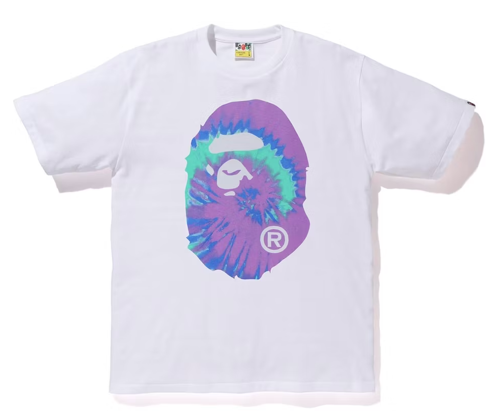 Bape Tee Pigments Tie Dye White/ Purple
