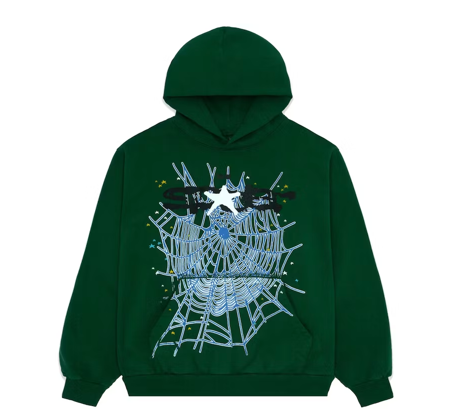 Sp5der Web Hoodie Hunter Green