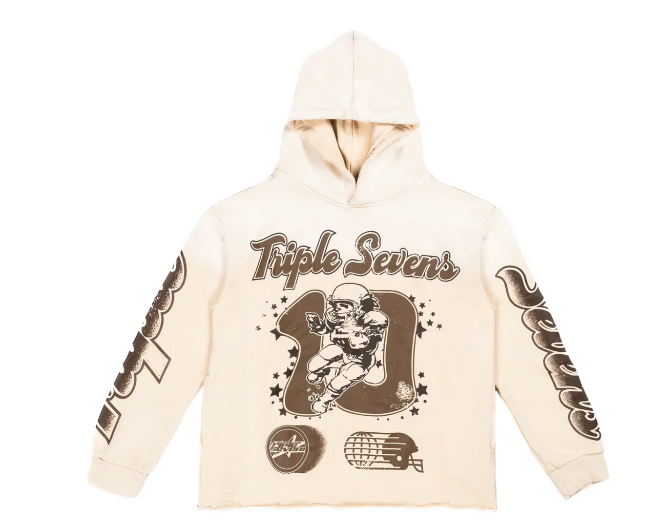 Triple Sevens 777 All Star Football Hoodie 'Brown'