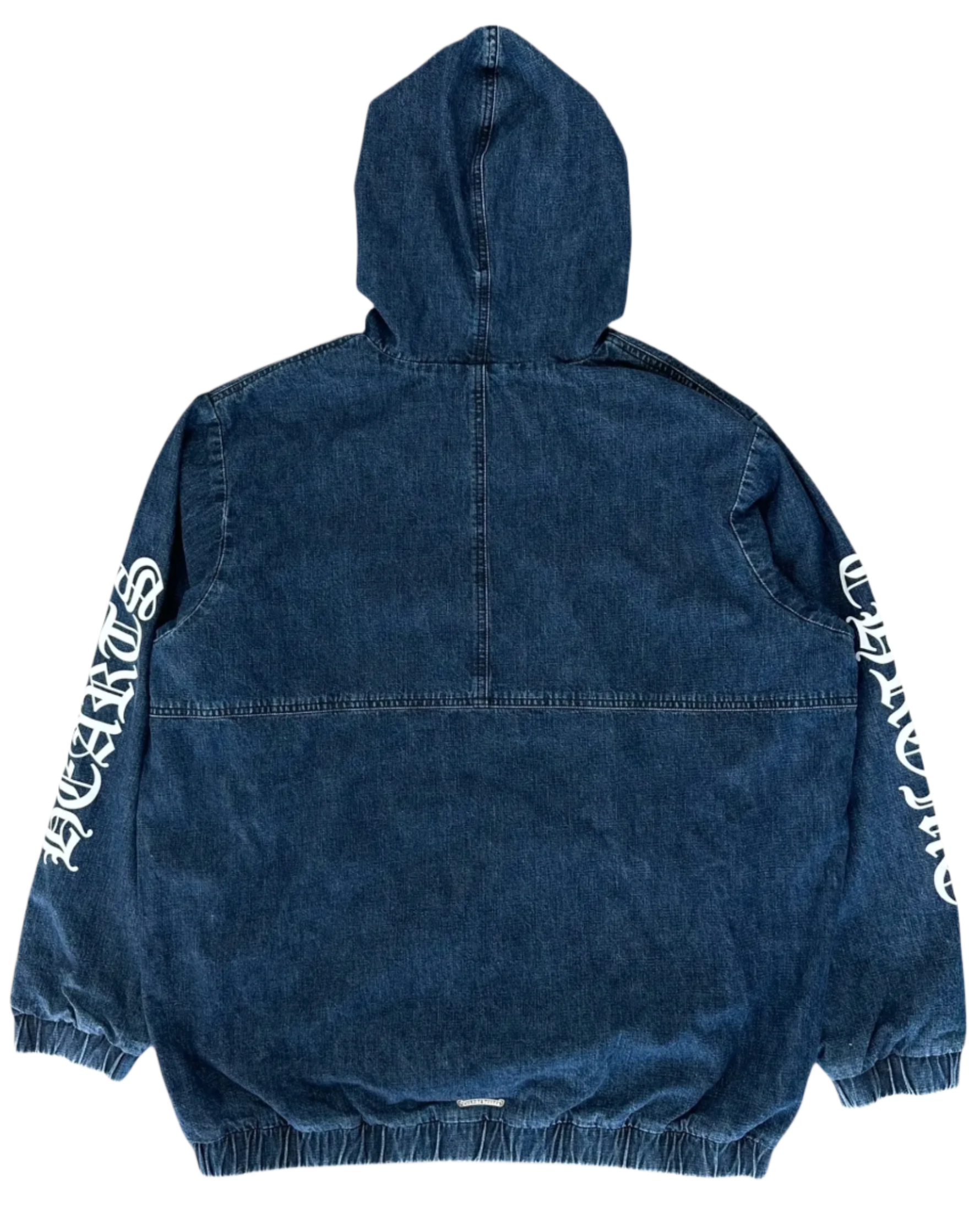 Chrome Hearts Blue & White Cross Patch Denim Anorak