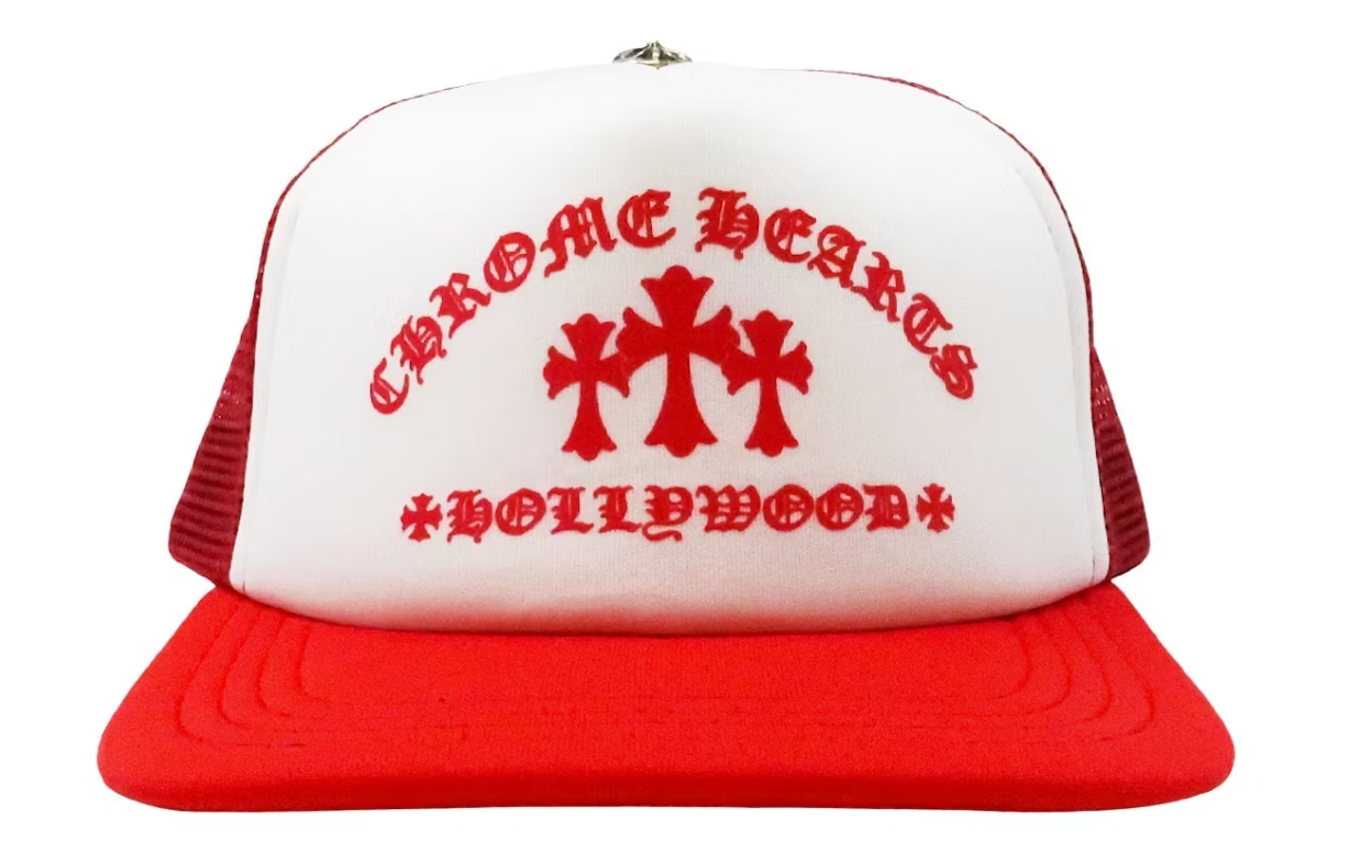 Chrome Hearts King Taco Trucker Hat Red/White