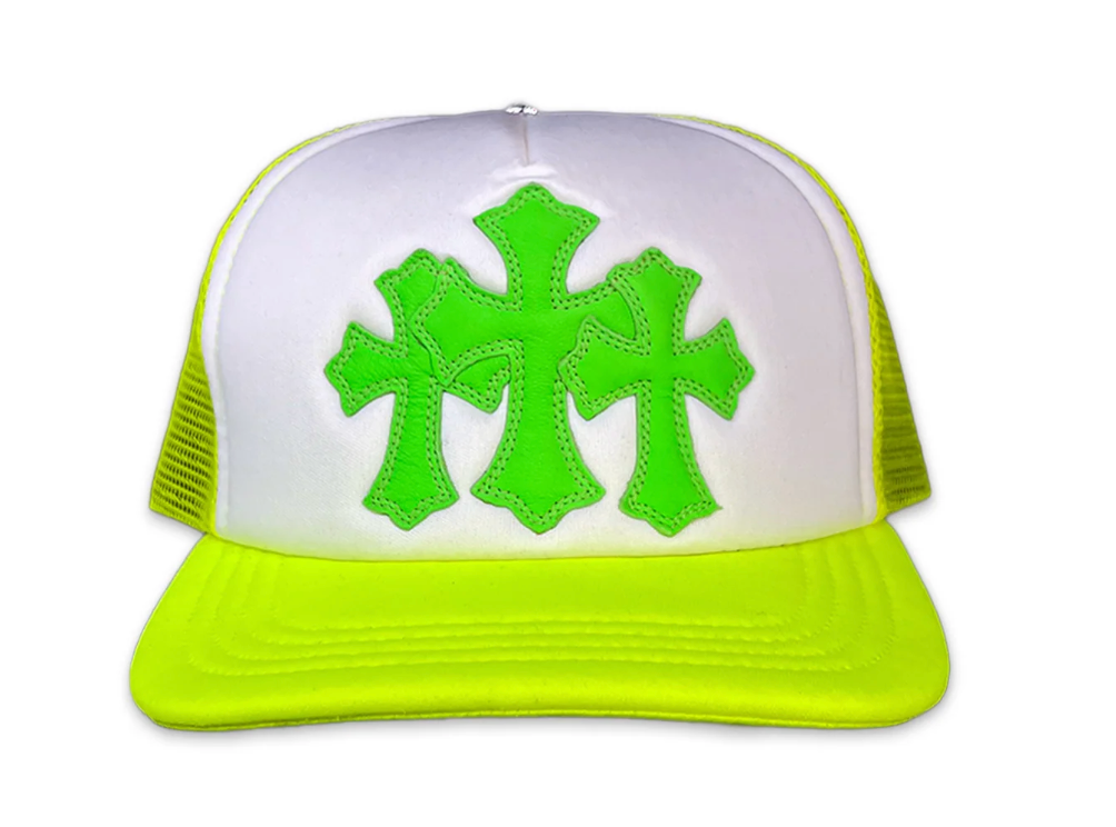 Chrome Hearts Art Basel Triple Cross Trucker Green
