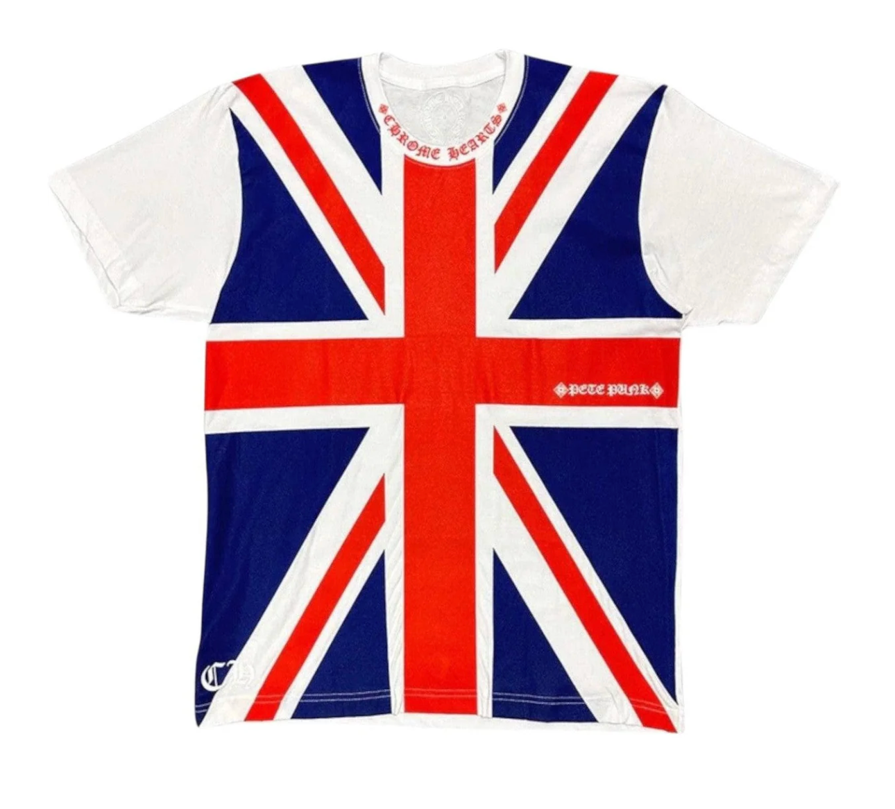 Chrome Hearts UK Union Jack T-Shirt White