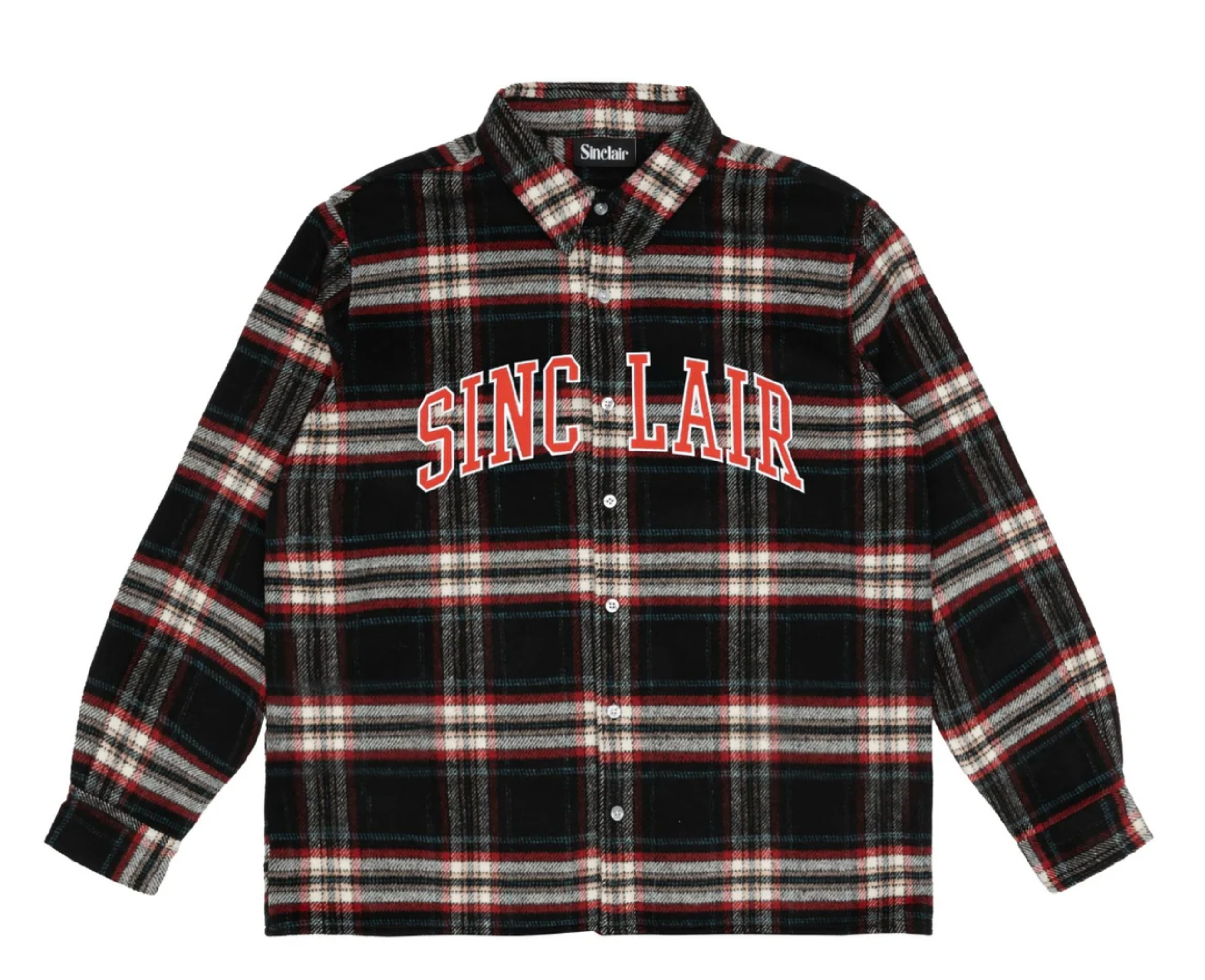Sinclair Tackle Twill Flannel Shirt Black SS25